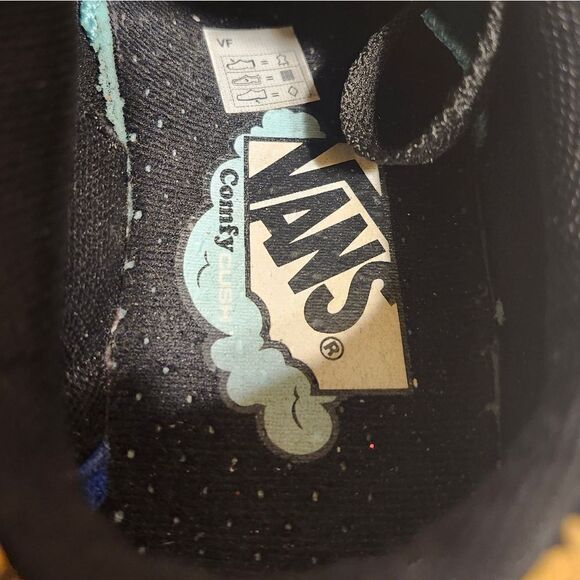 Vans "Comfycush" Old Skool Cheetah Black Suede Sneakers Womens Sz.7/37 Ret $135 - Picture 7 of 9